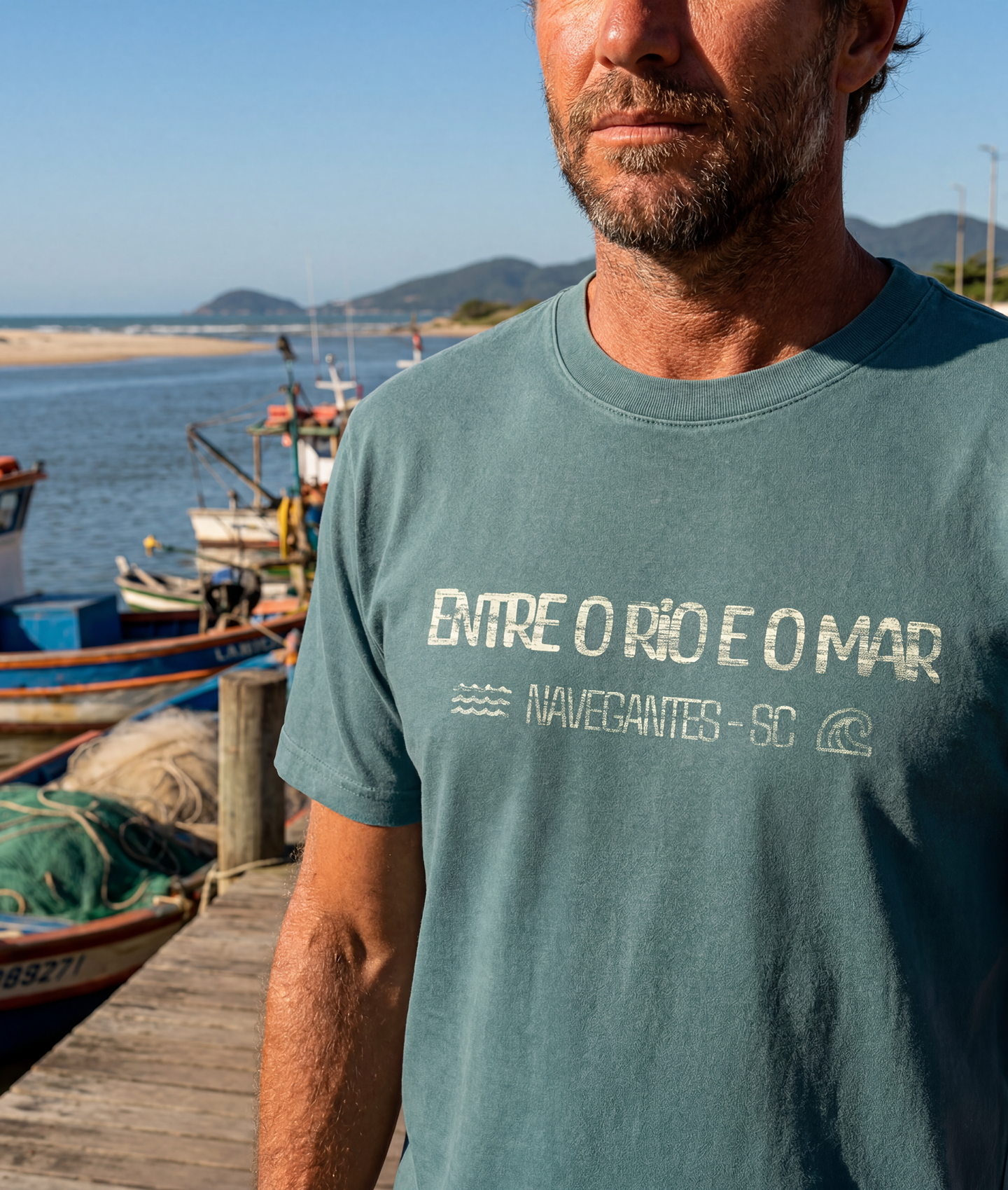 Camiseta Entre o Rio e o Mar - Navegantes